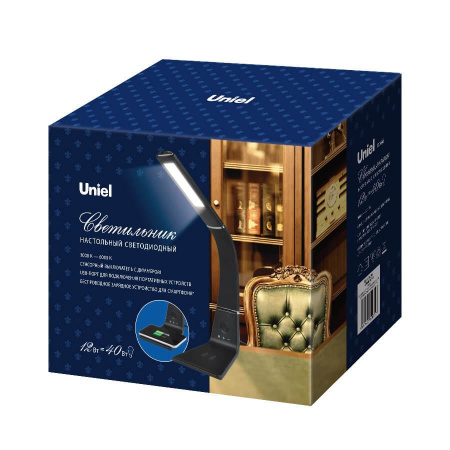 Настольная лампа Uniel TLD-565 Black/LED/360Lm/3000-6000K/Dimmer/WR UL-00006472 Алматы Настольная лампа Uniel TLD-565 Black/LED/360Lm/3000-6000K/Dimmer/WR UL-00006472