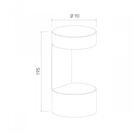 Уличный настенный светодиодный светильник Elektrostandard Nimbus 1540 Techno Led черный a053451