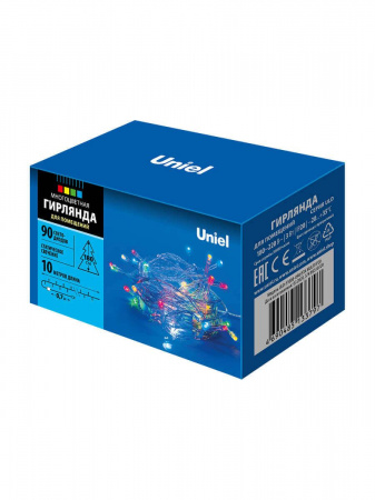 Светодиодная гирлянда Uniel 220V разноцветный ULD-S1000-090/STA Multi IP20 UL-00007179