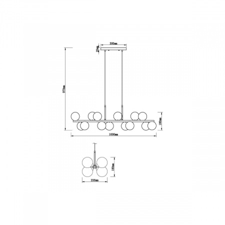 Подвесной светильник Vele Luce Bond VL5632P14