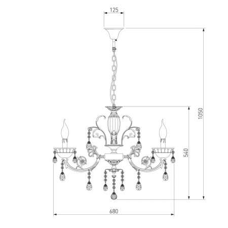 Подвесная люстра Bogates 230/6 Strotskis