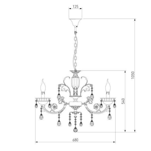 Подвесная люстра Bogates 230/6 Strotskis