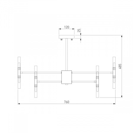 Подвесная люстра Bogates Bastone 346 Smart