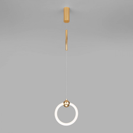 Подвесной светодиодный светильник Eurosvet Rim 90165/1 золото