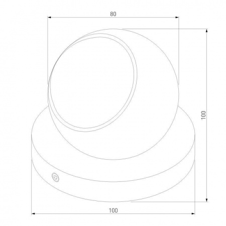 Уличный светодиодный светильник Elektrostandard Ball 35143/S a057632
