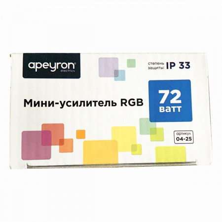Мини-усилитель RGB Apeyron 12/24V 04-25 Алматы