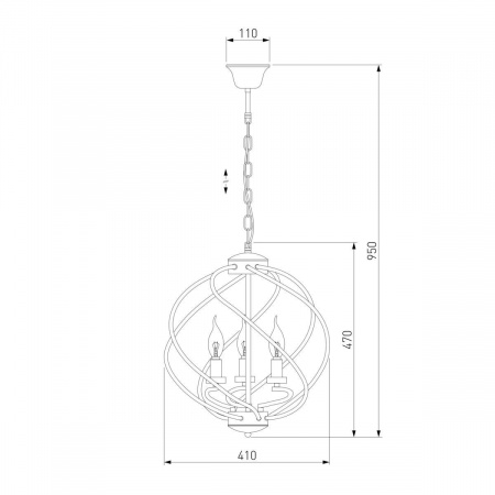 Подвесная люстра Eurosvet Sorrel 60105/3 черный