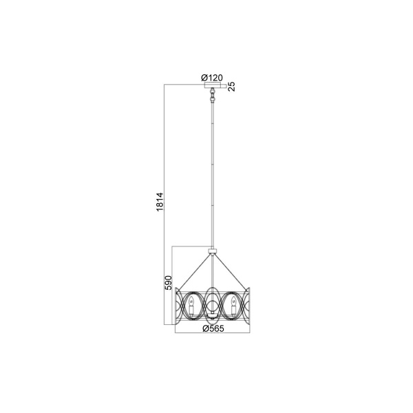 Подвесная люстра Vele Luce Stradivario VL4104P05