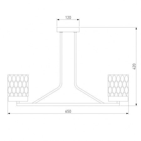 Потолочная люстра Eurosvet Calle 60127/6 латунь