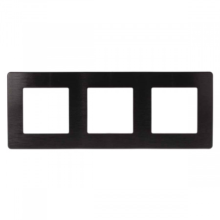 Рамка 3-постовая ЭРА 12 сатин черный 12-5103-06 Б0052524