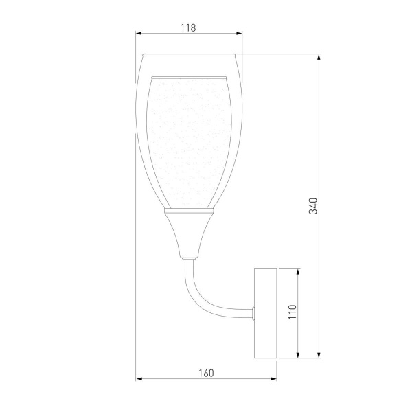 Бра Eurosvet Cosmic 50285/1 золото