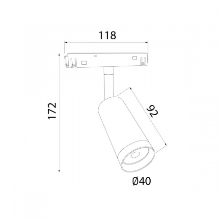 Трековый светодиодный светильник Elektrostandard Slim Magnetic 85507/01 a061300