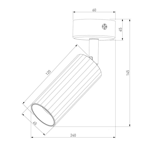 Светодиодный спот Eurosvet Arris 20098/1 Led черный