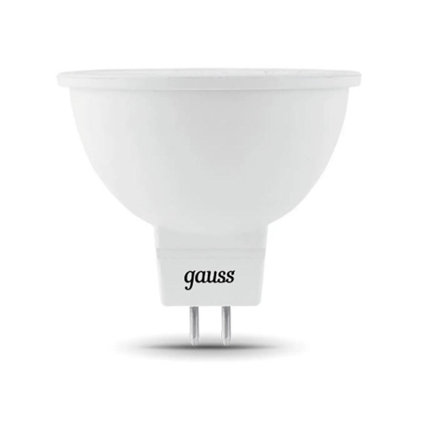 Лампа cветодиодная диммируемая Gauss GU5,3 5W 6500K прозрачная 101505305-D