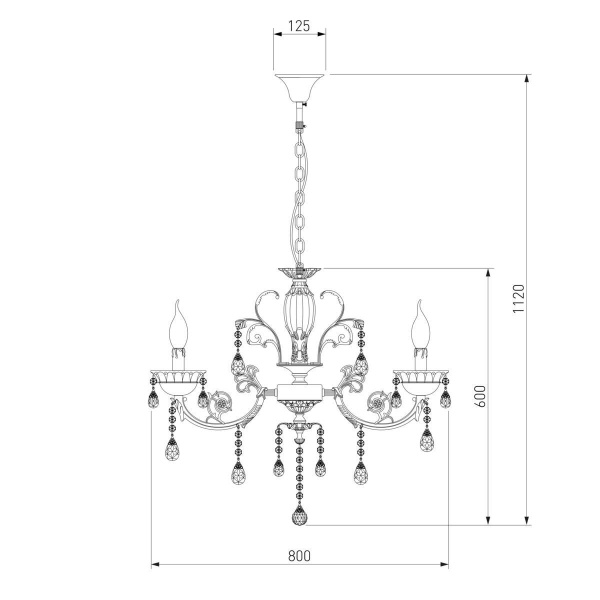 Подвесная люстра Bogates 230/8 Strotskis