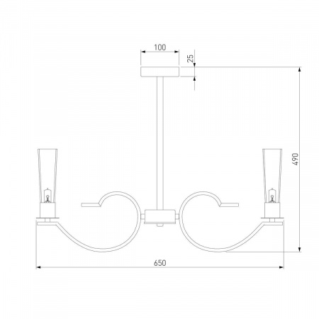 Подвесная люстра Eurosvet Rosher 60141/6 латунь