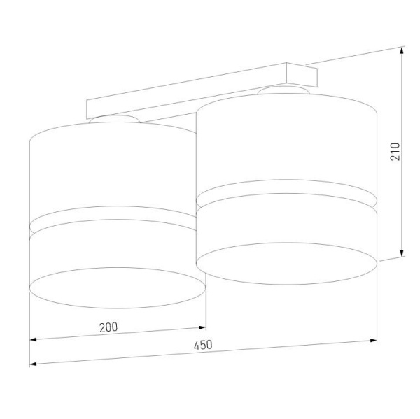 Потолочная люстра TK Lighting 6692 Paglia