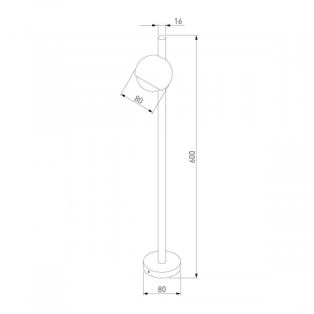 Уличный светодиодный светильник Elektrostandard Ball 35143/F a057633