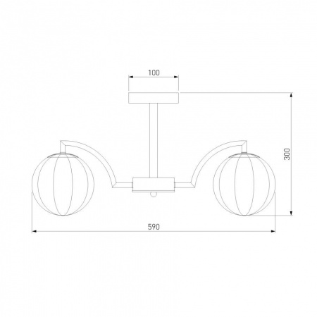 Потолочная люстра Eurosvet Оптима Eden 30178/5 латунь