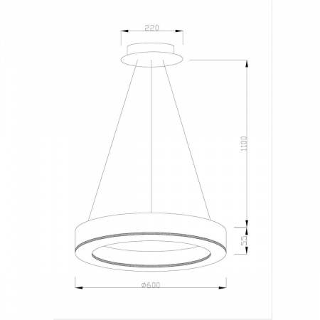Подвесной светодиодный светильник Moderli Viso V1771-PL