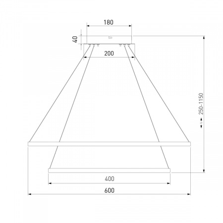 Подвесной светодиодный светильник Eurosvet Collars 90264/2 черный