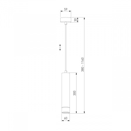 Подвесной светильник Eurosvet DLN107 GU10 черный/золото