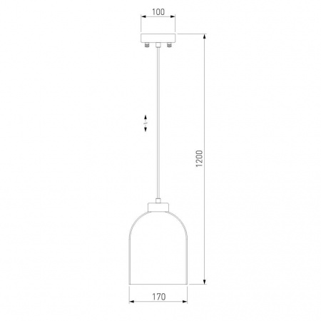 Подвесной светильник Eurosvet Tandem 50119/1 латунь