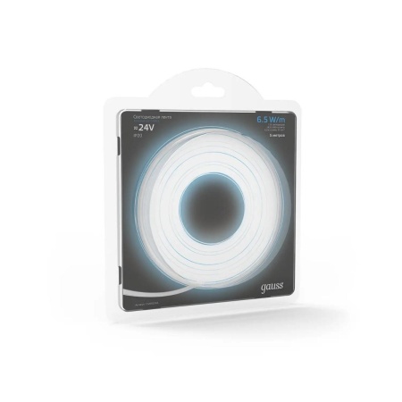 Светодиодная лента Gauss 6,5W/m 120LED/m 2835SMD холодный белый 5M 312000265 Алматы