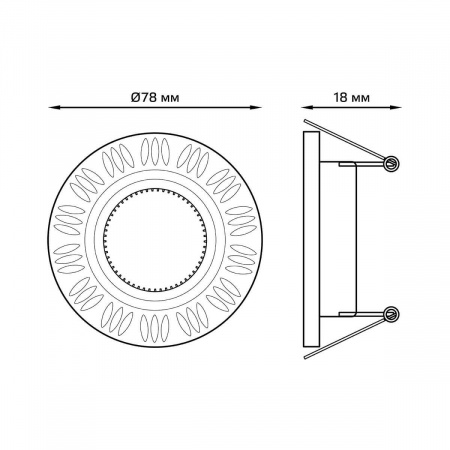 Встраиваемый светильник Gauss Aluminium AL017