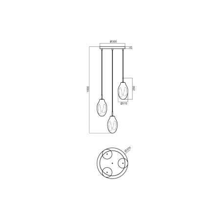 Подвесной светильник Vele Luce Lucy VL5613P23