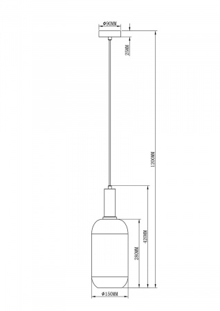 Подвесной светильник Moderli Martin V2890-1P
