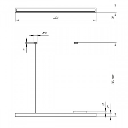 Подвесной светодиодный cветильник Geometria ЭРА Block SPO-116-W-40K-024 24Вт 4000К белый Б0050548