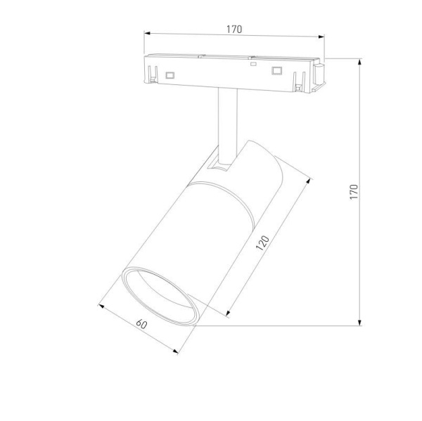 Трековый светодиодный светильник Elektrostandard Slim Magnetic 85012/01 a057200