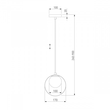 Подвесной светильник Eurosvet Dublin 50205/1 хром