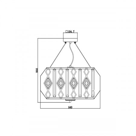 Подвесной светильник Vele Luce Buzzati VL2181P08