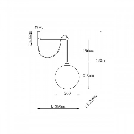 Бра Vele Luce Freedom VL5544W01