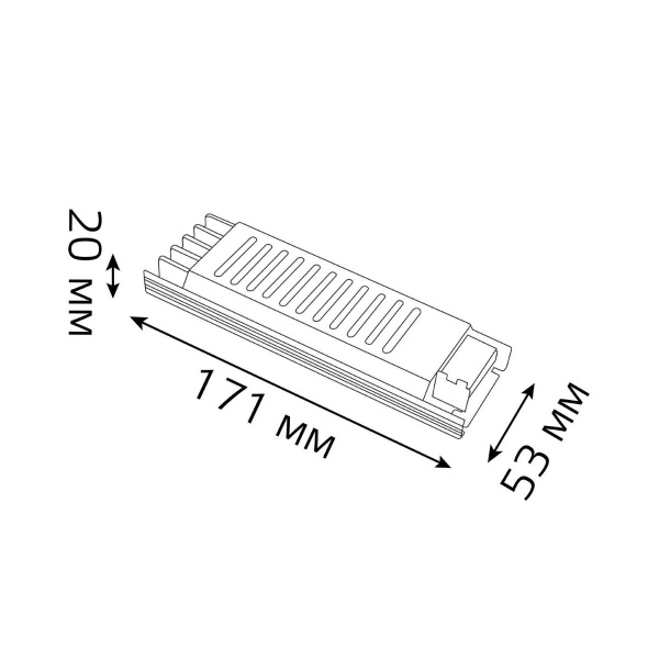 Блок питания Gauss 60W 12V IP20 ультратонкий 202001060 Алматы