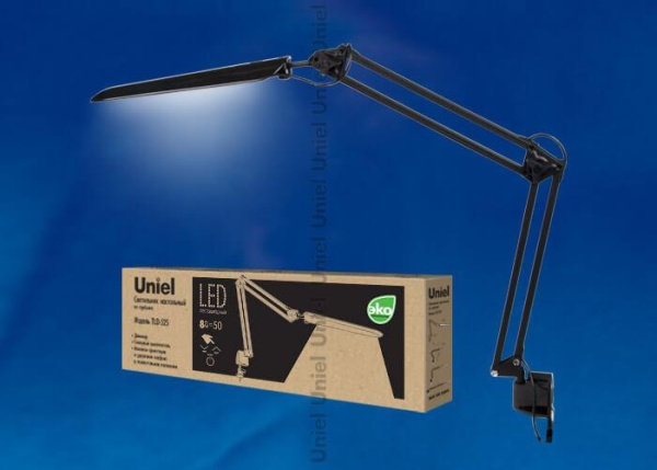 Настольная лампа Uniel TLD-524 Black/LED/500Lm/4500K/Dimmer 10608