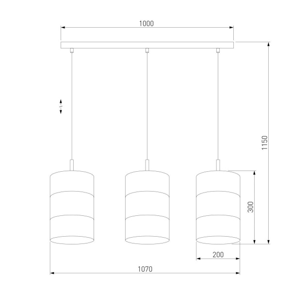 Подвесной светильник TK Lighting 3215 Bogart Black