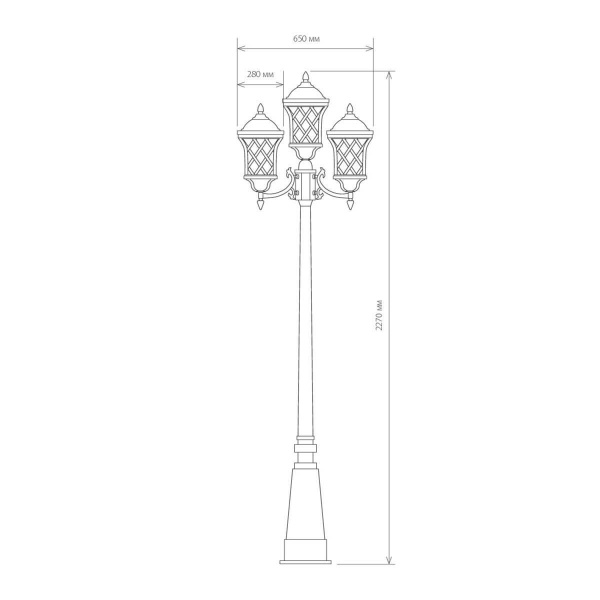 Садово-парковый светильник Elektrostandard Cassiopeya a025298