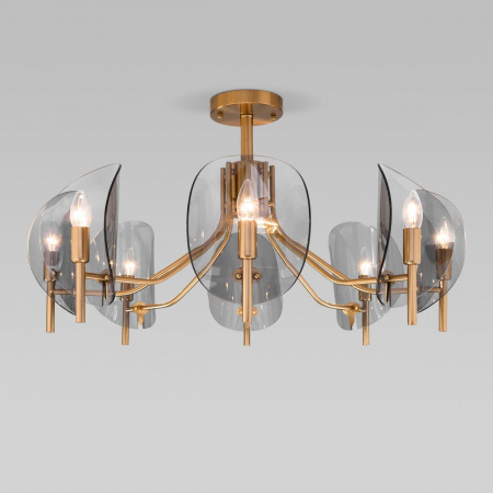 Потолочная люстра Eurosvet Rocco 60135/8 латунь Алматы Потолочная люстра Eurosvet Rocco 60135/8 латунь