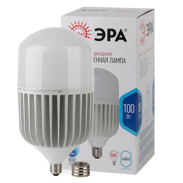 Лампа светодиодная ЭРА LED POWER T160-100W-4000-E27/E40 Б0056122