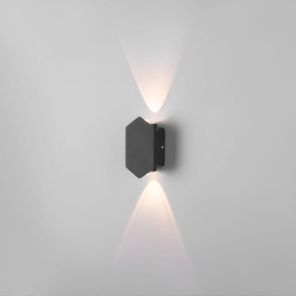 Уличный настенный светодиодный светильник Elektrostandard Mini Light 35152/D черный a060877