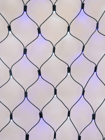 Уличная светодиодная гирлянда Uniel сетка 220V бело-синий ULD-N2015-288/SBK White-Blue IP67 UL-00005485