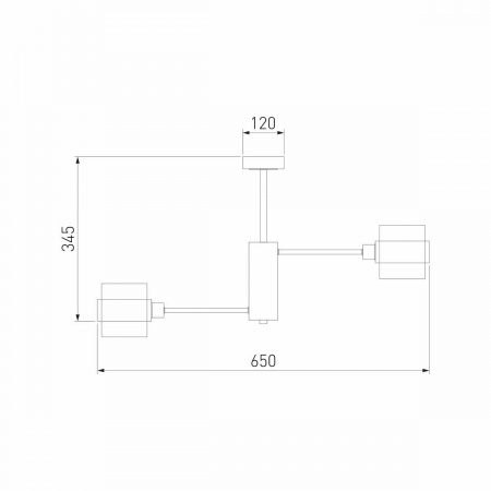 Потолочная люстра Eurosvet Arcada 70127/6 черный/дымчатый