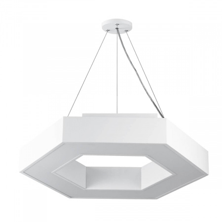 Подвесной светодиодный cветильник Geometria ЭРА Hexagon SPO-123-W-40K-045 45Вт 4000К белый Б0050554
