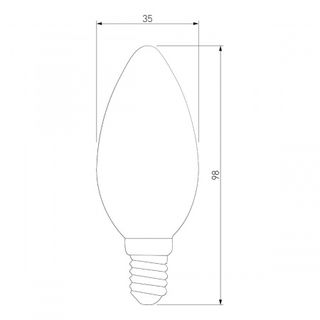 Лампа светодиодная филаментная Elektrostandard BLE1427 E14 9W 4200K матовая a050133