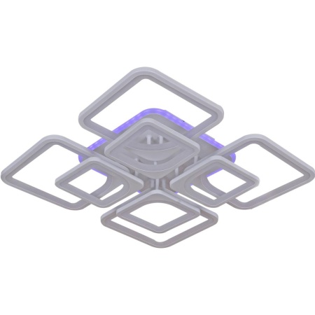 Потолочная светодиодная люстра Reluce 11005-0.3-4+4RGB WH(RGB)