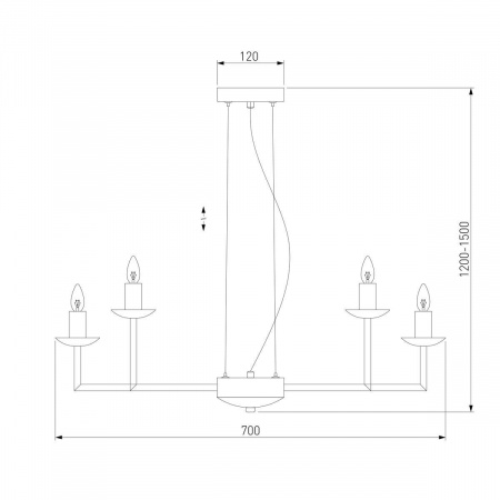 Подвесная люстра Eurosvet Cariso 60150/10 хром