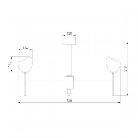 Подвесная люстра Eurosvet Arrista 60130/8 латунь Smart